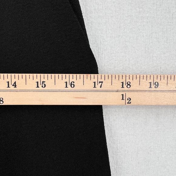 ENZA COSTA Crepe Straight Leg Pant Womens XS Black High Rise Wide Leg NEW - Picture 6 of 12